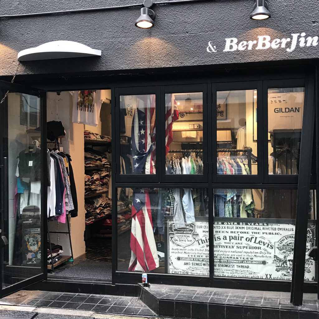 BerBerJin, one of popular used & vintage clothes in Harajuku, Tokyo.